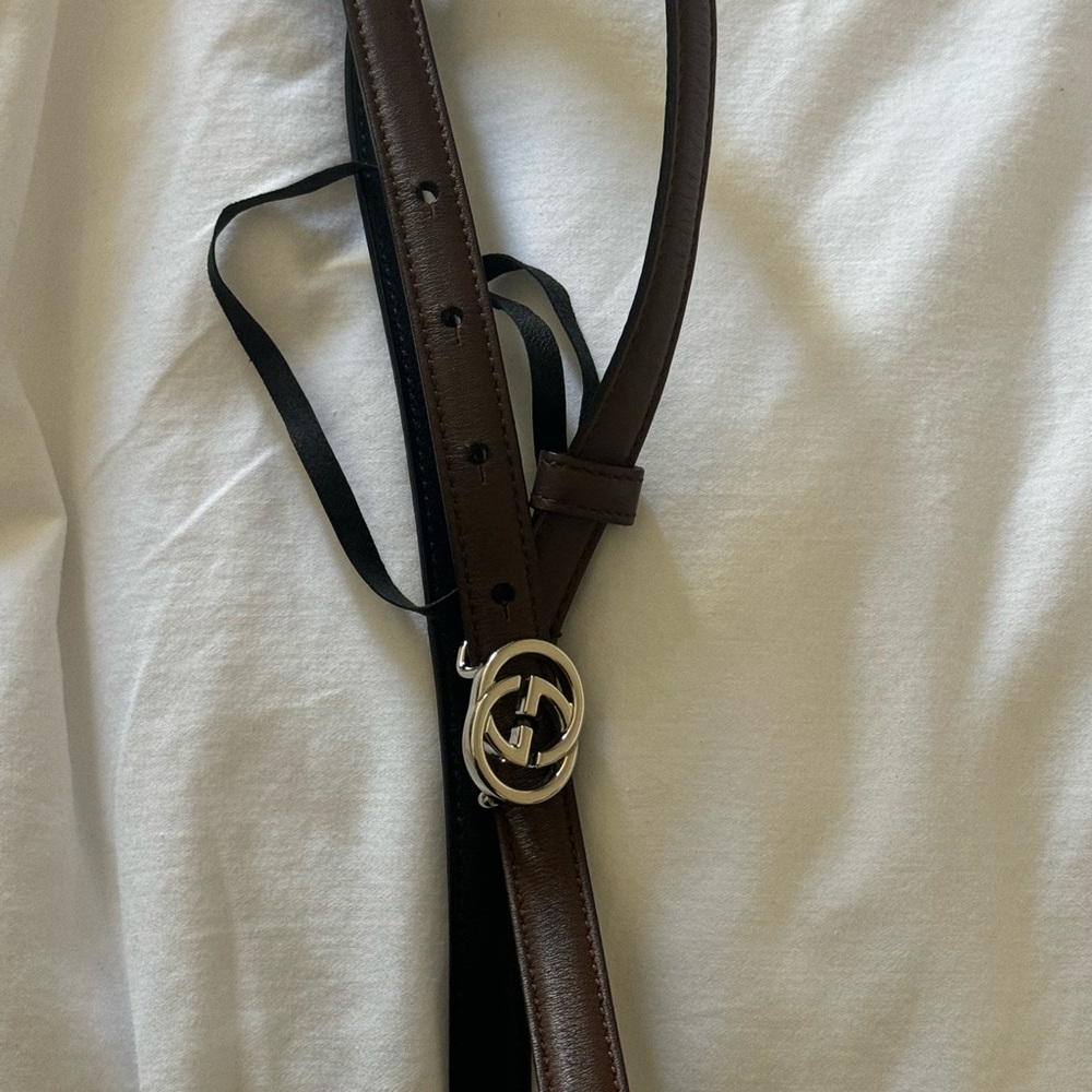 GUCCI Brown Leather women’s belt